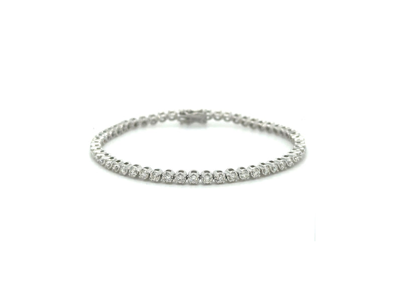 14k Small Diamond Tennis Bracelet