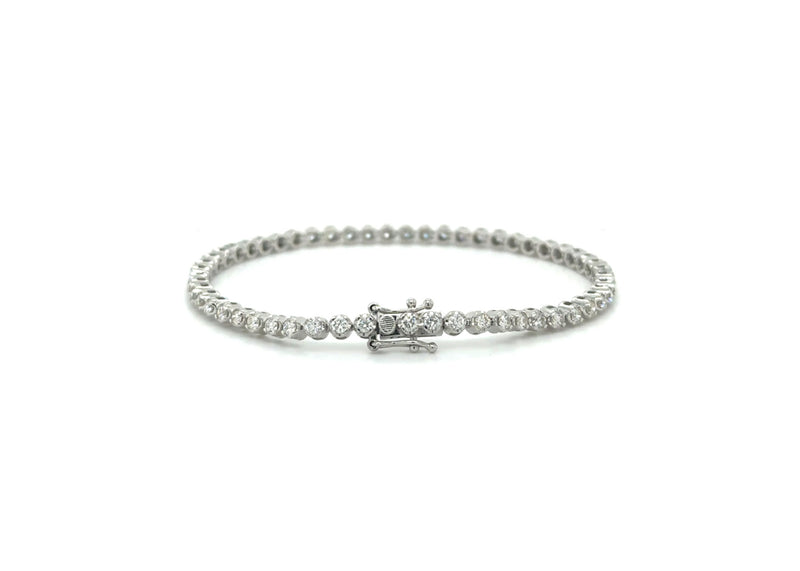 14k Small Diamond Tennis Bracelet